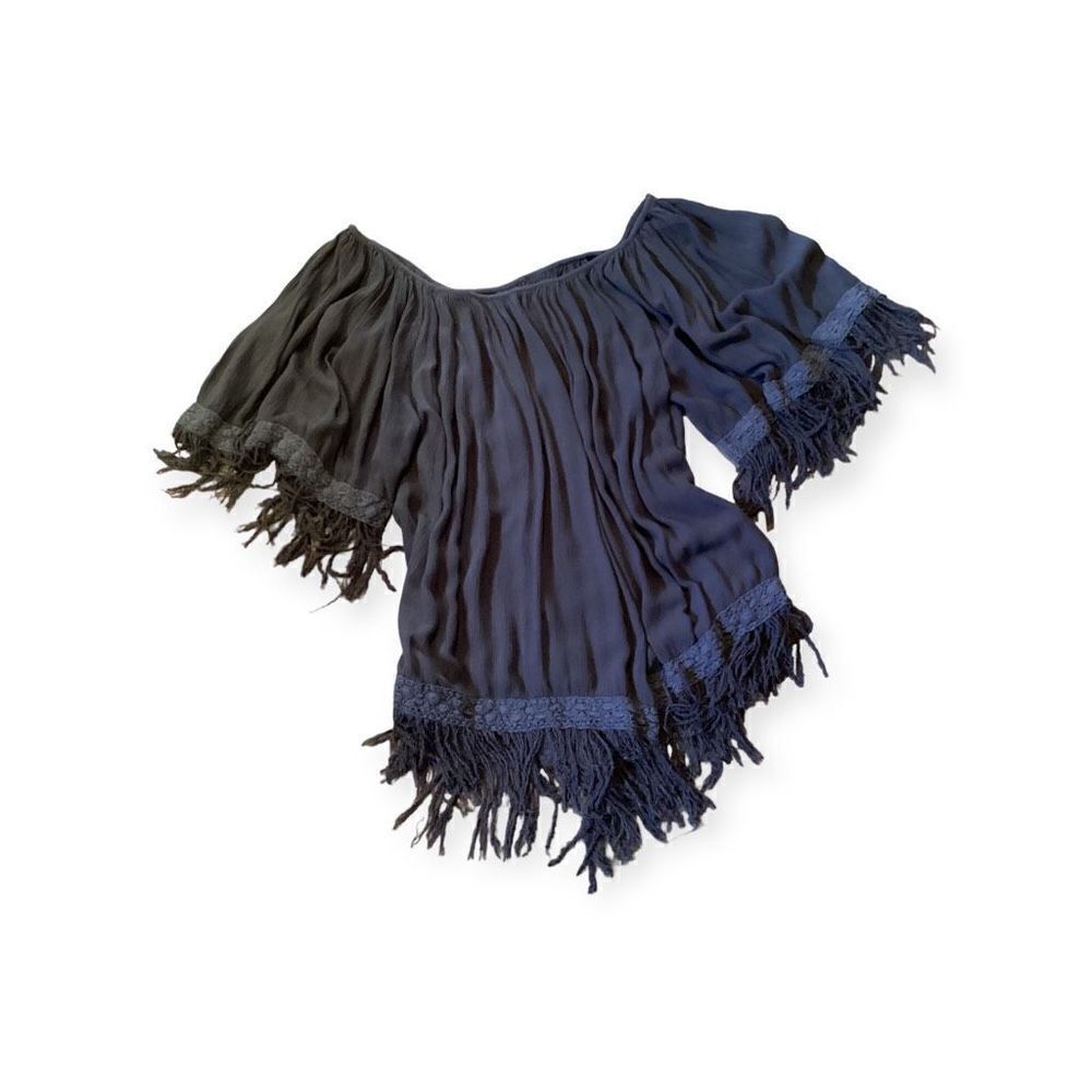 Fringed Boho Top L